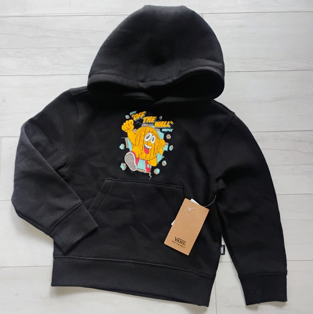 VANS NEW Kids Waffle Man Pullover Hoodie